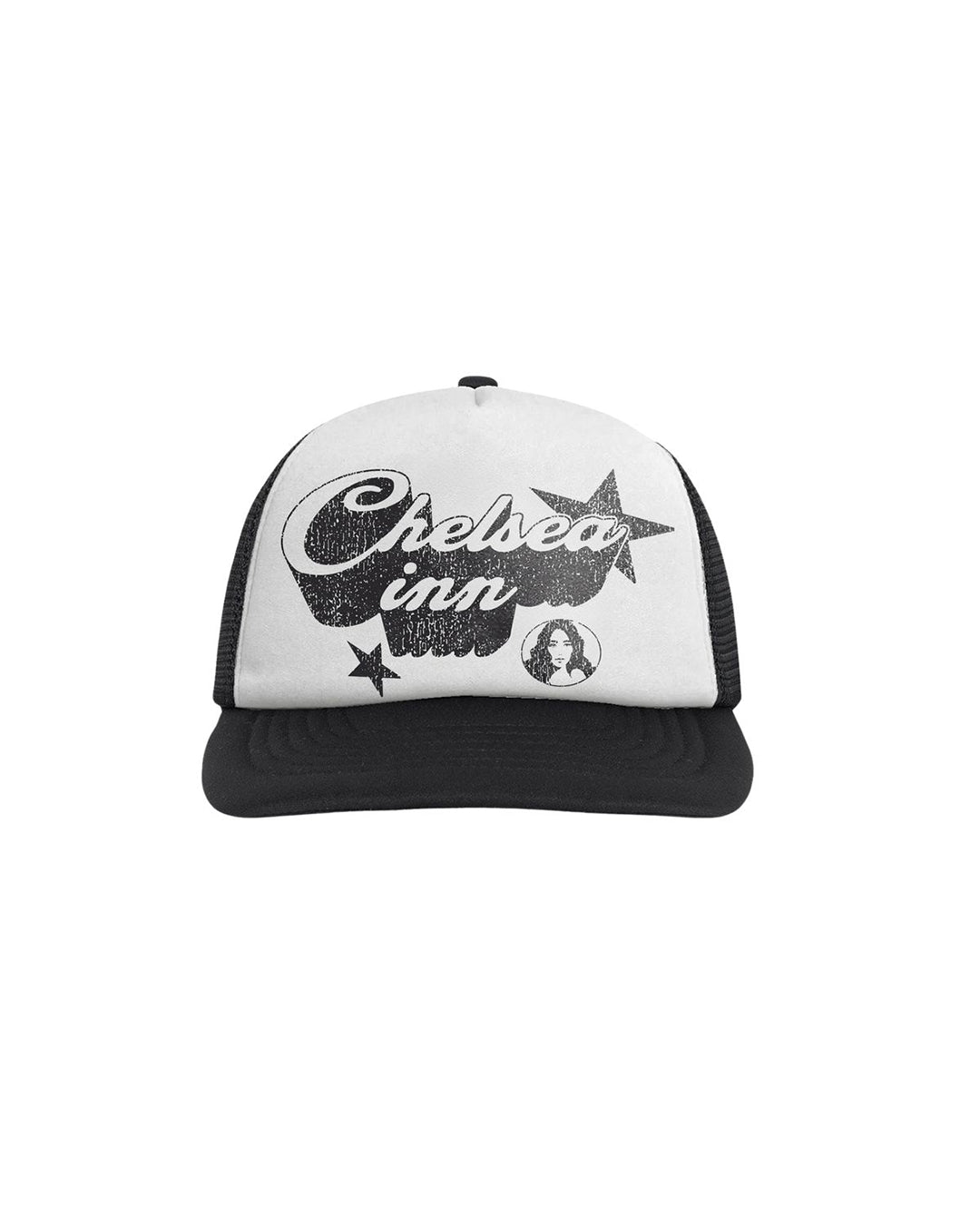 A Eckhaus Latta Shirt pictured on a model in front of a white background. The title of the product is Eckhaus Latta Eclipse Turtleneck - Stone and the image was taken by 199A®.