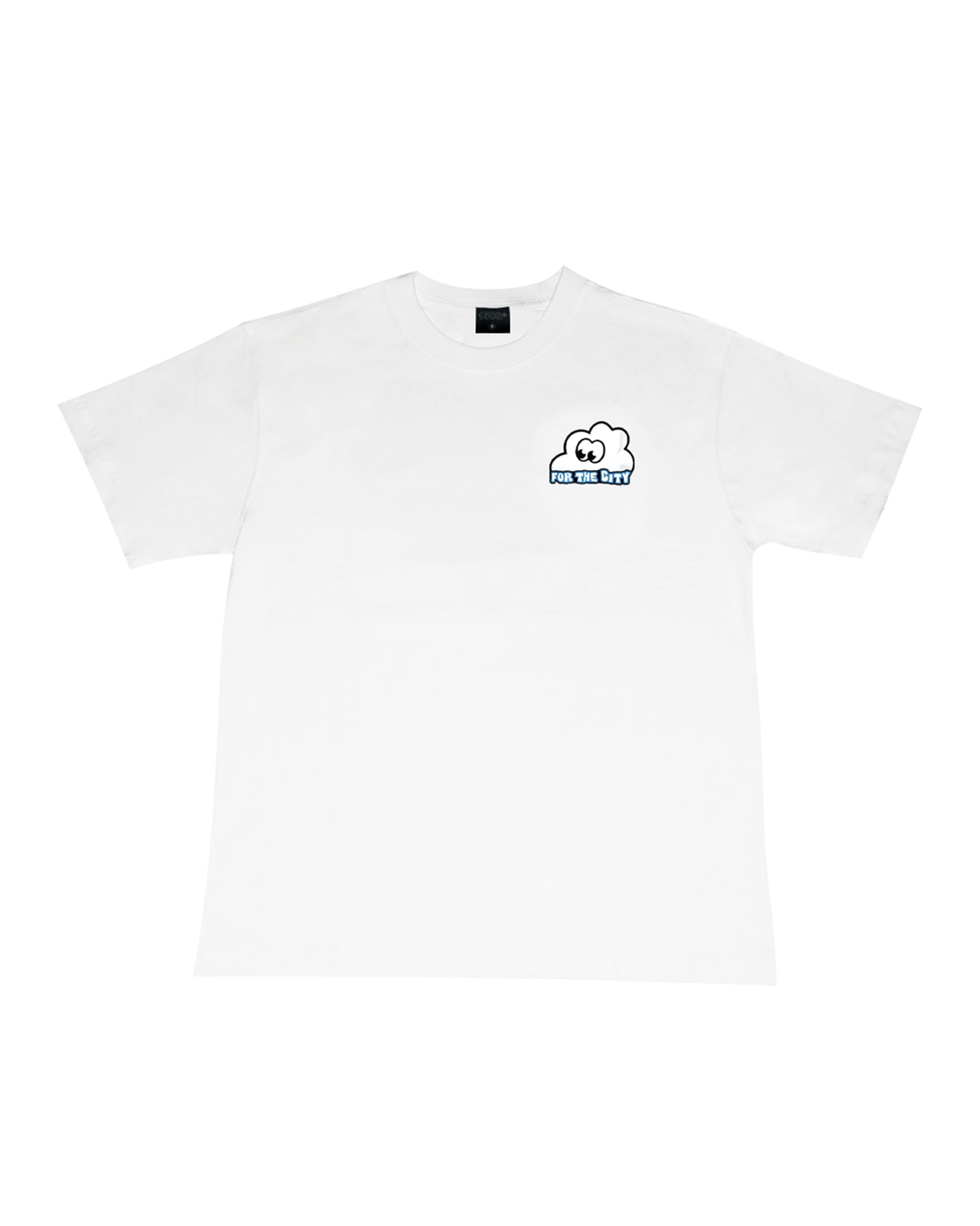 A Eckhaus Latta Shirt pictured on a model in front of a white background. The title of the product is Eckhaus Latta Eclipse Turtleneck - Stone and the image was taken by 199A®.