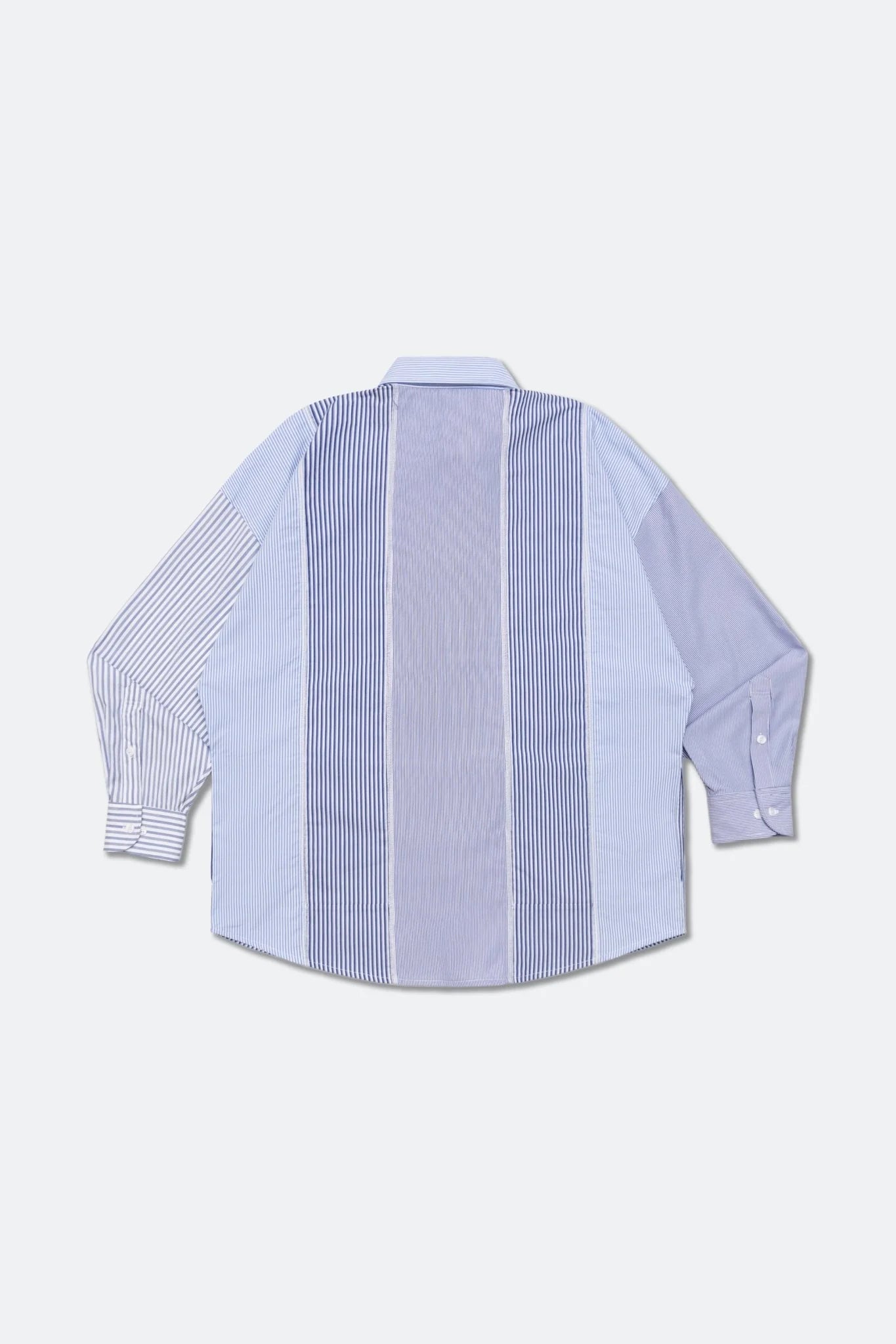 A Eckhaus Latta Shirt pictured on a model in front of a white background. The title of the product is Eckhaus Latta Eclipse Turtleneck - Stone and the image was taken by 199A®.