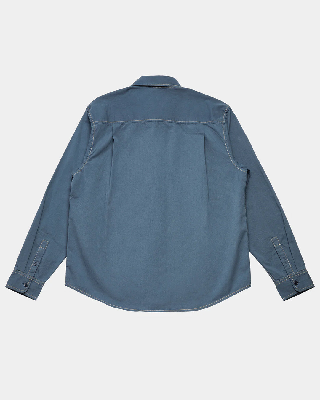 A Eckhaus Latta Shirt pictured on a model in front of a white background. The title of the product is Eckhaus Latta Eclipse Turtleneck - Stone and the image was taken by 199A®.