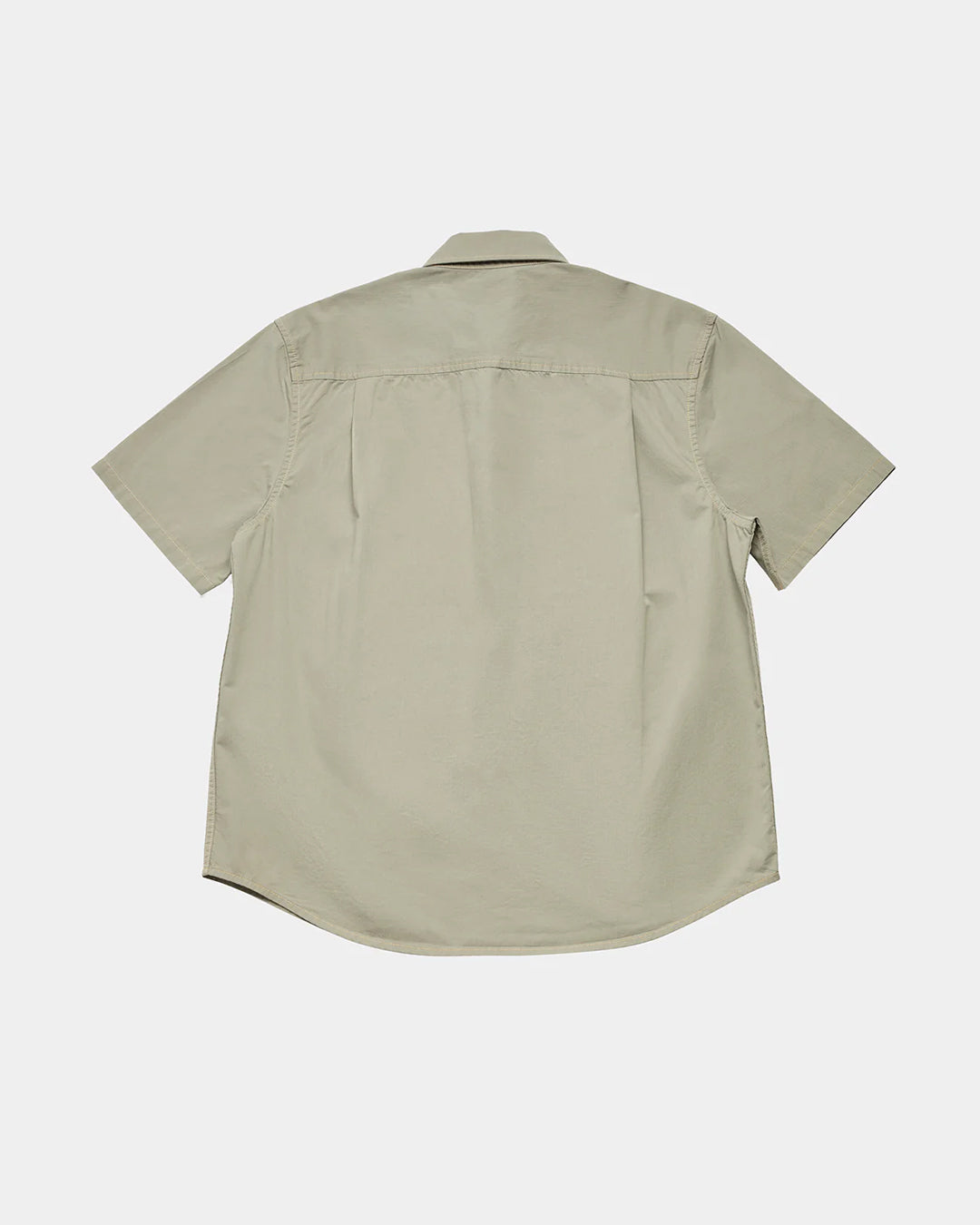 A Eckhaus Latta Shirt pictured on a model in front of a white background. The title of the product is Eckhaus Latta Eclipse Turtleneck - Stone and the image was taken by 199A®.