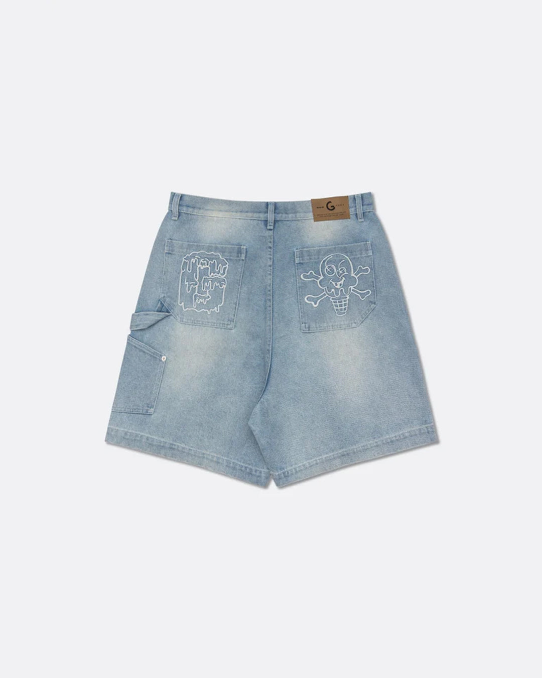 A Eckhaus Latta Shirt pictured on a model in front of a white background. The title of the product is Eckhaus Latta Eclipse Turtleneck - Stone and the image was taken by 199A®.