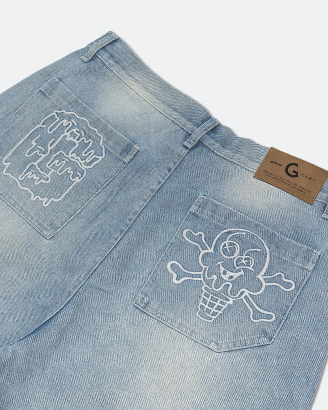 A Eckhaus Latta Shirt pictured on a model in front of a white background. The title of the product is Eckhaus Latta Eclipse Turtleneck - Stone and the image was taken by 199A®.