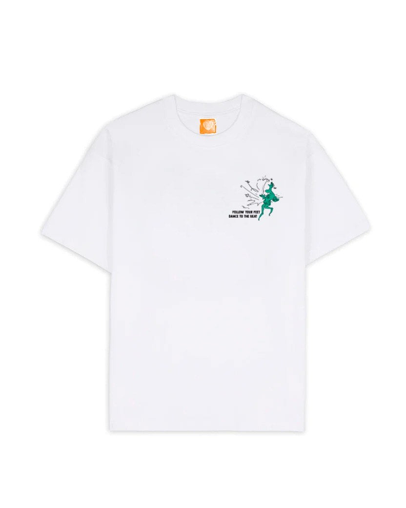 A Eckhaus Latta Shirt pictured on a model in front of a white background. The title of the product is Eckhaus Latta Eclipse Turtleneck - Stone and the image was taken by 199A®.