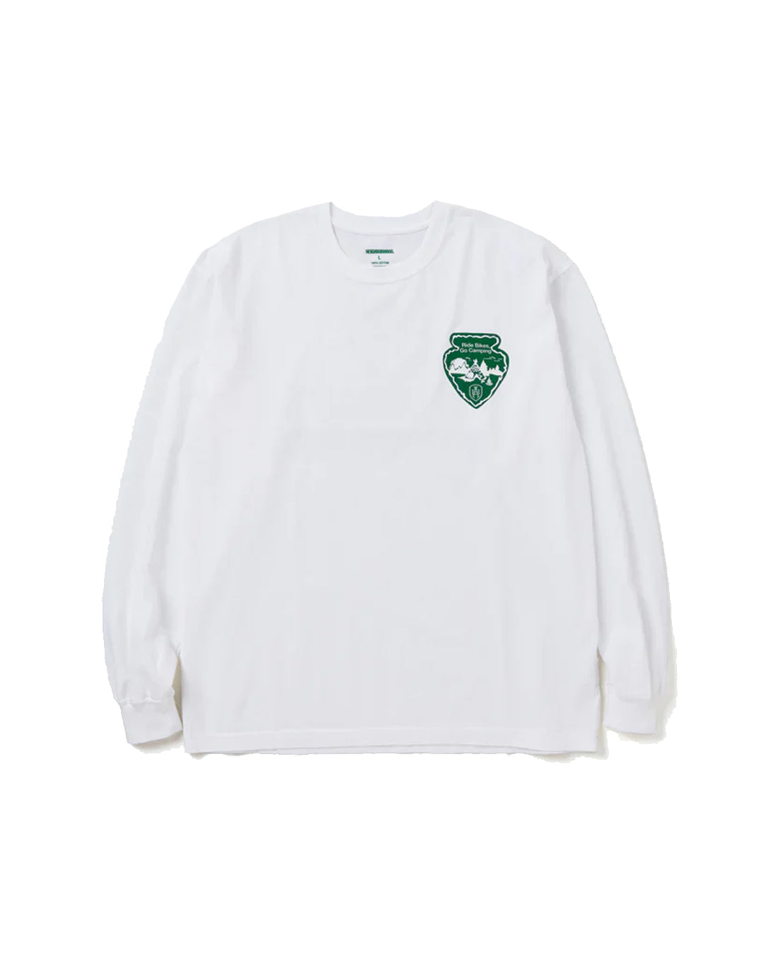 A Eckhaus Latta Shirt pictured on a model in front of a white background. The title of the product is Eckhaus Latta Eclipse Turtleneck - Stone and the image was taken by 199A®.