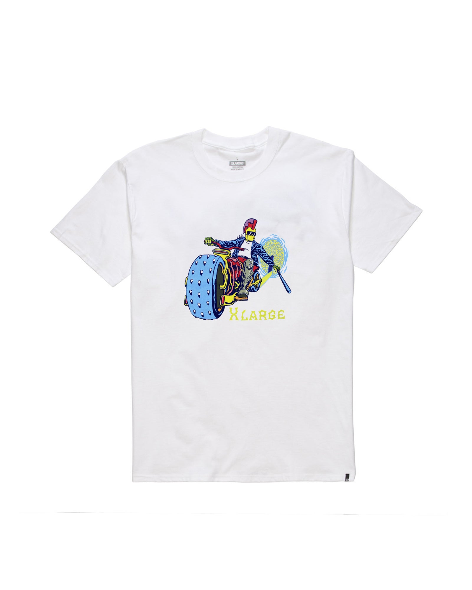 A Eckhaus Latta Shirt pictured on a model in front of a white background. The title of the product is Eckhaus Latta Eclipse Turtleneck - Stone and the image was taken by 199A®.