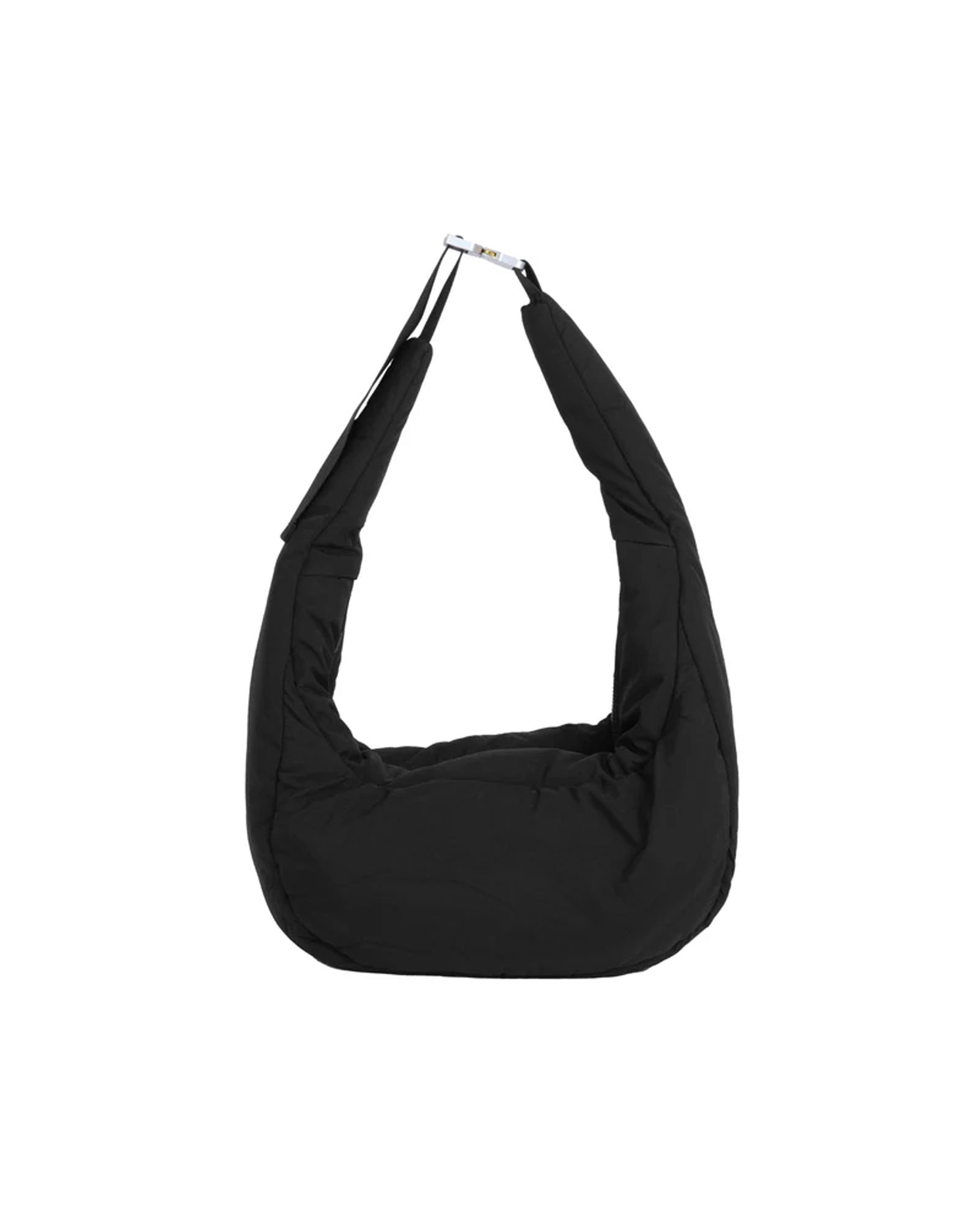 A Eckhaus Latta Shirt pictured on a model in front of a white background. The title of the product is Eckhaus Latta Eclipse Turtleneck - Stone and the image was taken by 199A®.