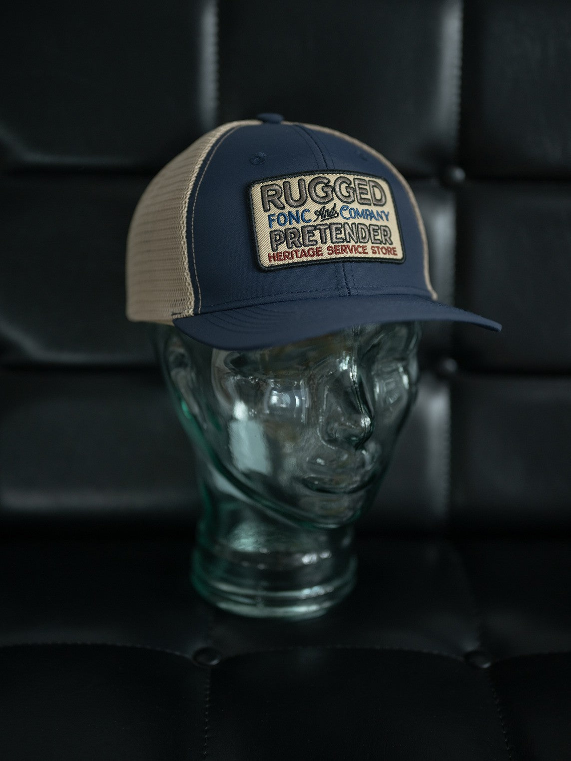 A Eckhaus Latta Shirt pictured on a model in front of a white background. The title of the product is Eckhaus Latta Eclipse Turtleneck - Stone and the image was taken by 199A®.