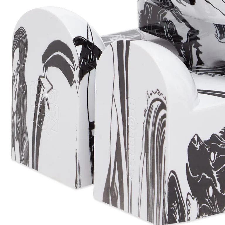 A Eckhaus Latta Shirt pictured on a model in front of a white background. The title of the product is Eckhaus Latta Eclipse Turtleneck - Stone and the image was taken by 199A®.