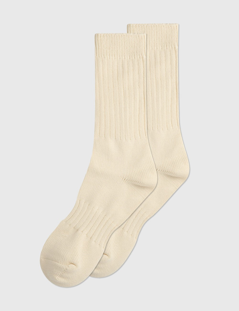 A Eckhaus Latta Shirt pictured on a model in front of a white background. The title of the product is Eckhaus Latta Eclipse Turtleneck - Stone and the image was taken by 199A®.