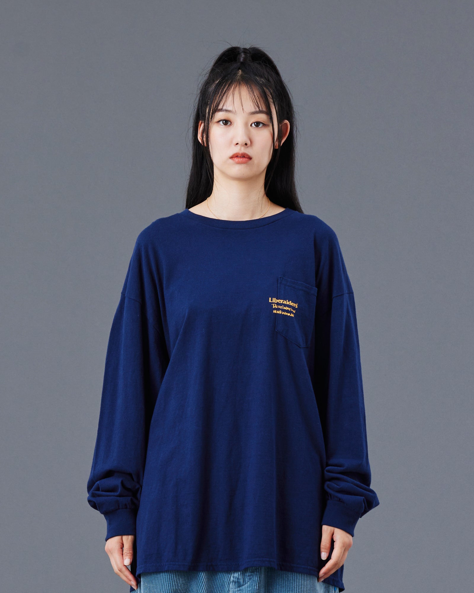 A Eckhaus Latta Shirt pictured on a model in front of a white background. The title of the product is Eckhaus Latta Eclipse Turtleneck - Stone and the image was taken by 199A®.