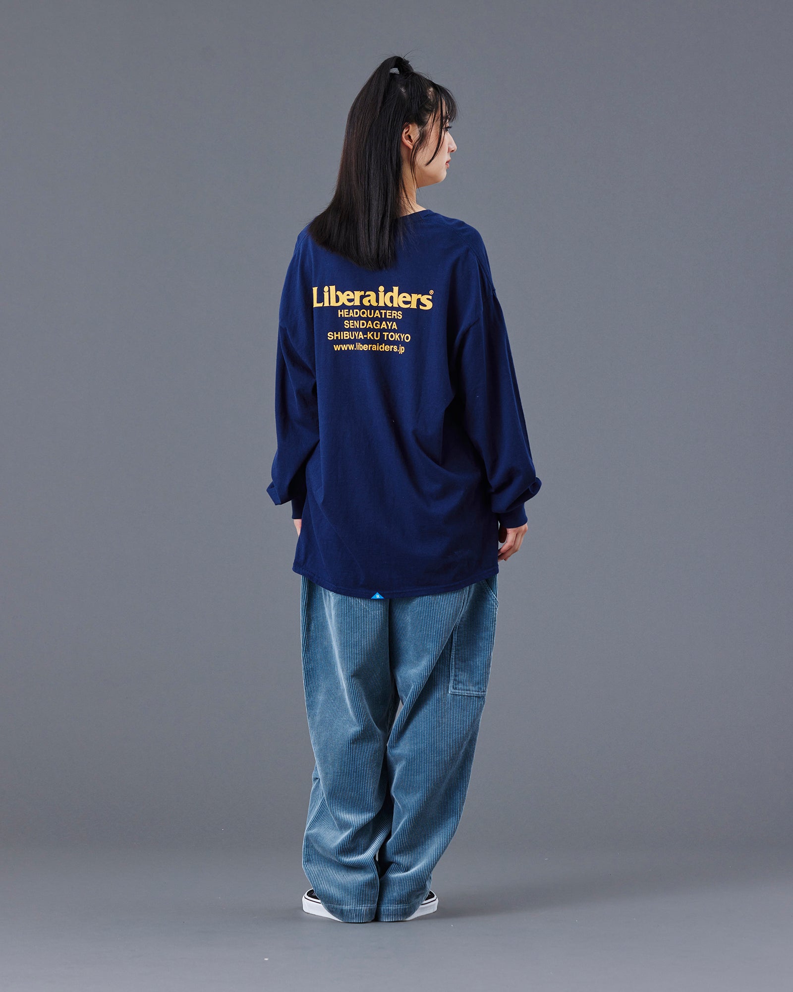 A Eckhaus Latta Shirt pictured on a model in front of a white background. The title of the product is Eckhaus Latta Eclipse Turtleneck - Stone and the image was taken by 199A®.