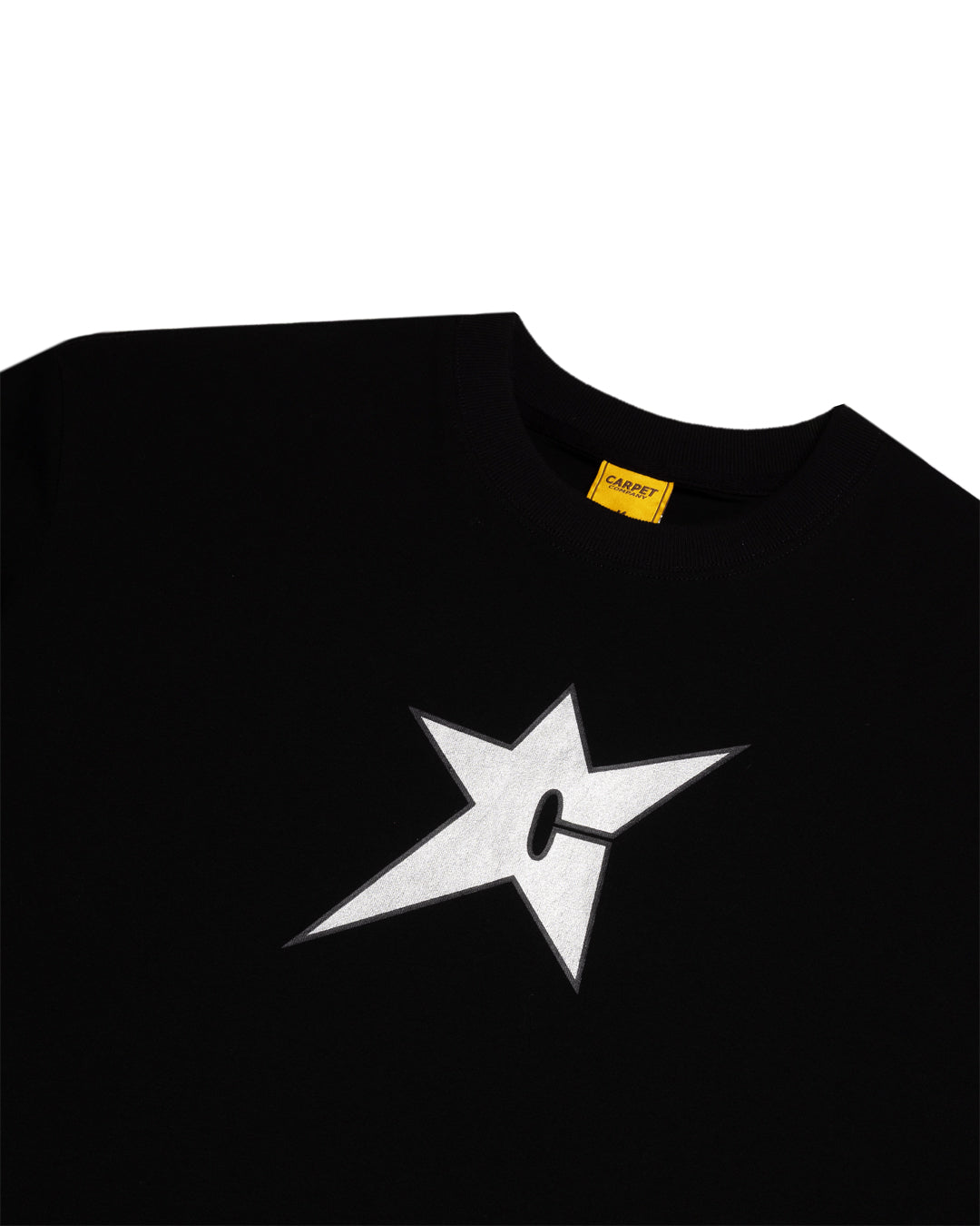 A Eckhaus Latta Shirt pictured on a model in front of a white background. The title of the product is Eckhaus Latta Eclipse Turtleneck - Stone and the image was taken by 199A®.