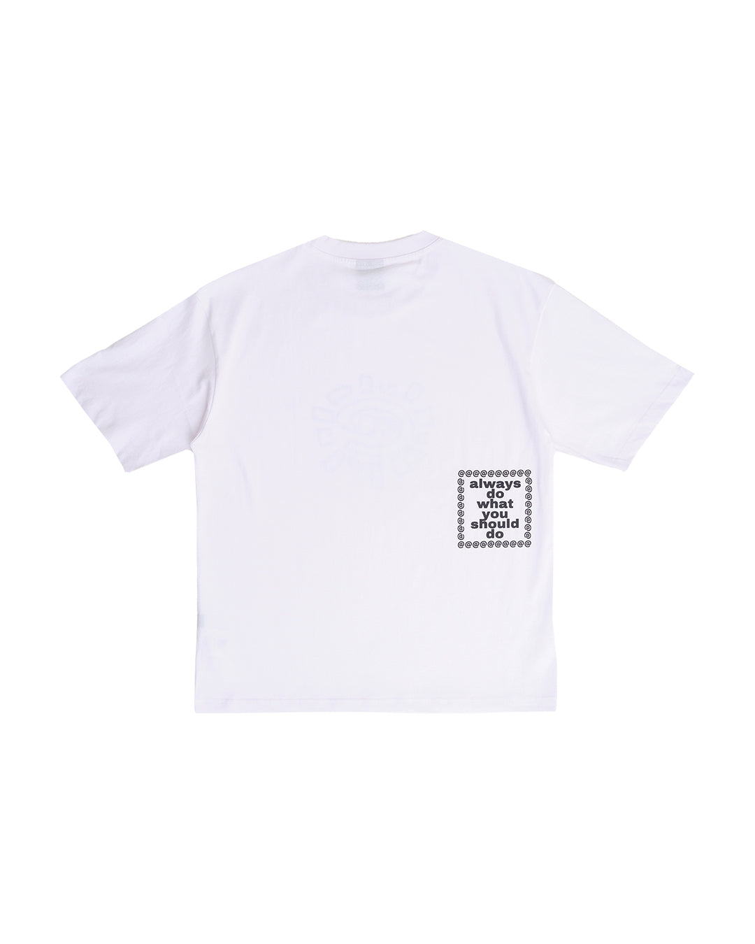A Eckhaus Latta Shirt pictured on a model in front of a white background. The title of the product is Eckhaus Latta Eclipse Turtleneck - Stone and the image was taken by 199A®.