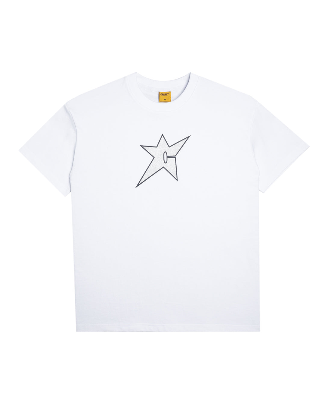 A Eckhaus Latta Shirt pictured on a model in front of a white background. The title of the product is Eckhaus Latta Eclipse Turtleneck - Stone and the image was taken by 199A®.