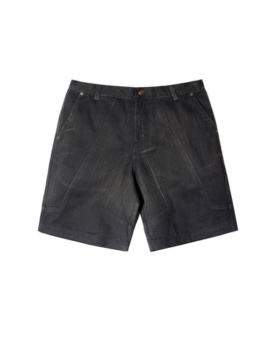 Big A Washed Shorts - Black Denim