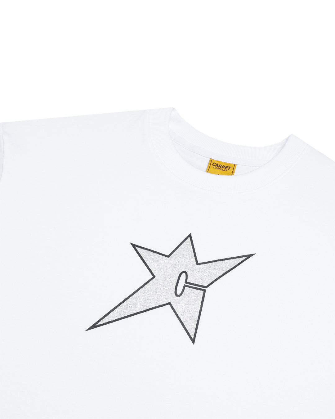 A Eckhaus Latta Shirt pictured on a model in front of a white background. The title of the product is Eckhaus Latta Eclipse Turtleneck - Stone and the image was taken by 199A®.