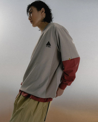 Panel Waffle Tee - Grey