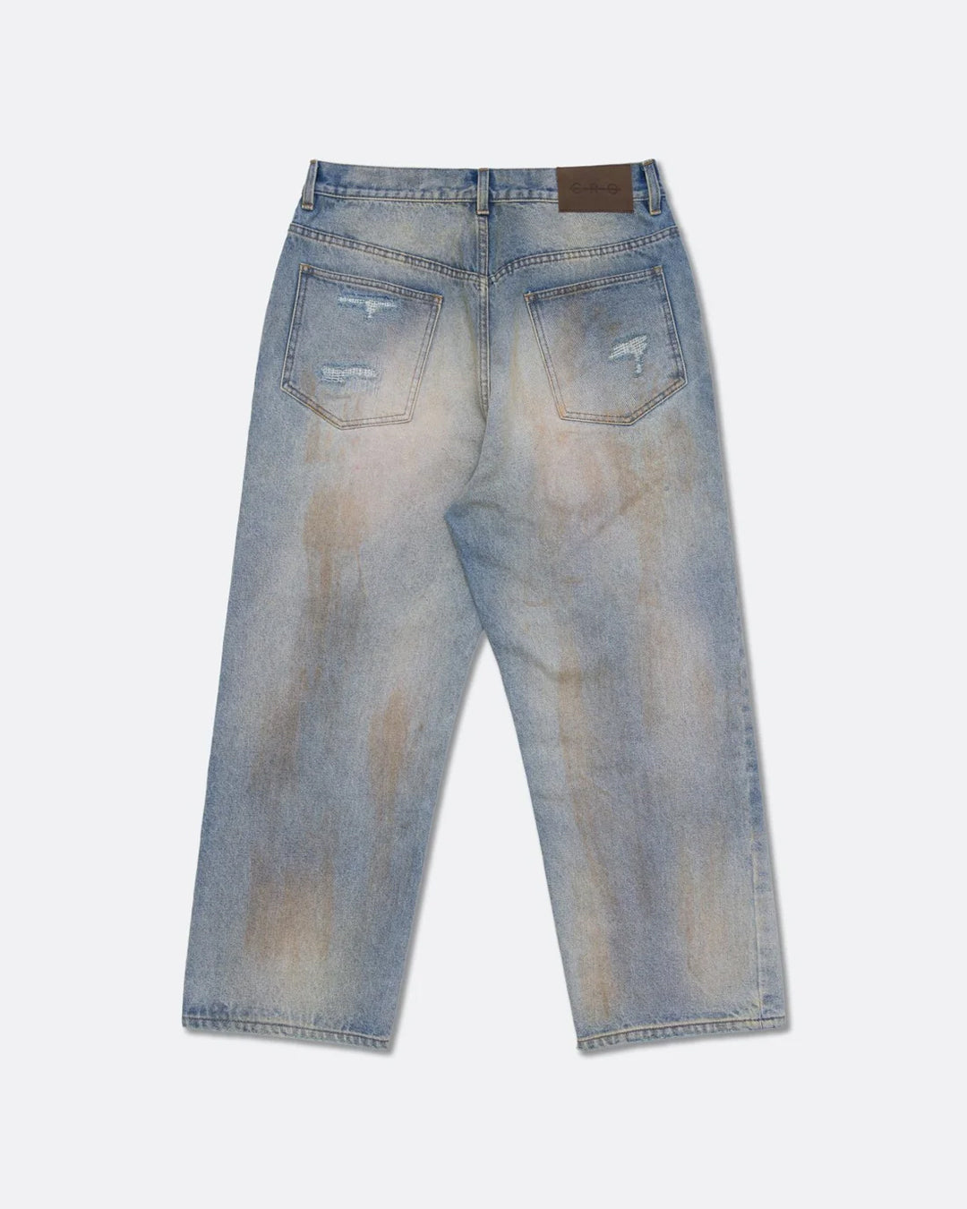 A Eckhaus Latta Shirt pictured on a model in front of a white background. The title of the product is Eckhaus Latta Eclipse Turtleneck - Stone and the image was taken by 199A®.