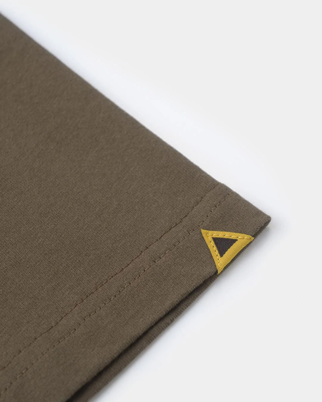 A Eckhaus Latta Shirt pictured on a model in front of a white background. The title of the product is Eckhaus Latta Eclipse Turtleneck - Stone and the image was taken by 199A®.