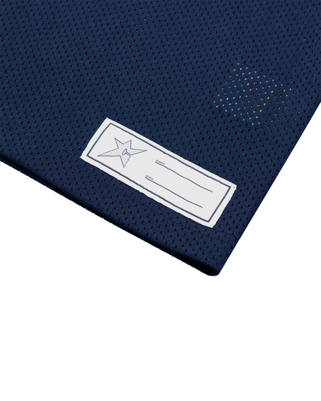 A Eckhaus Latta Shirt pictured on a model in front of a white background. The title of the product is Eckhaus Latta Eclipse Turtleneck - Stone and the image was taken by 199A®.