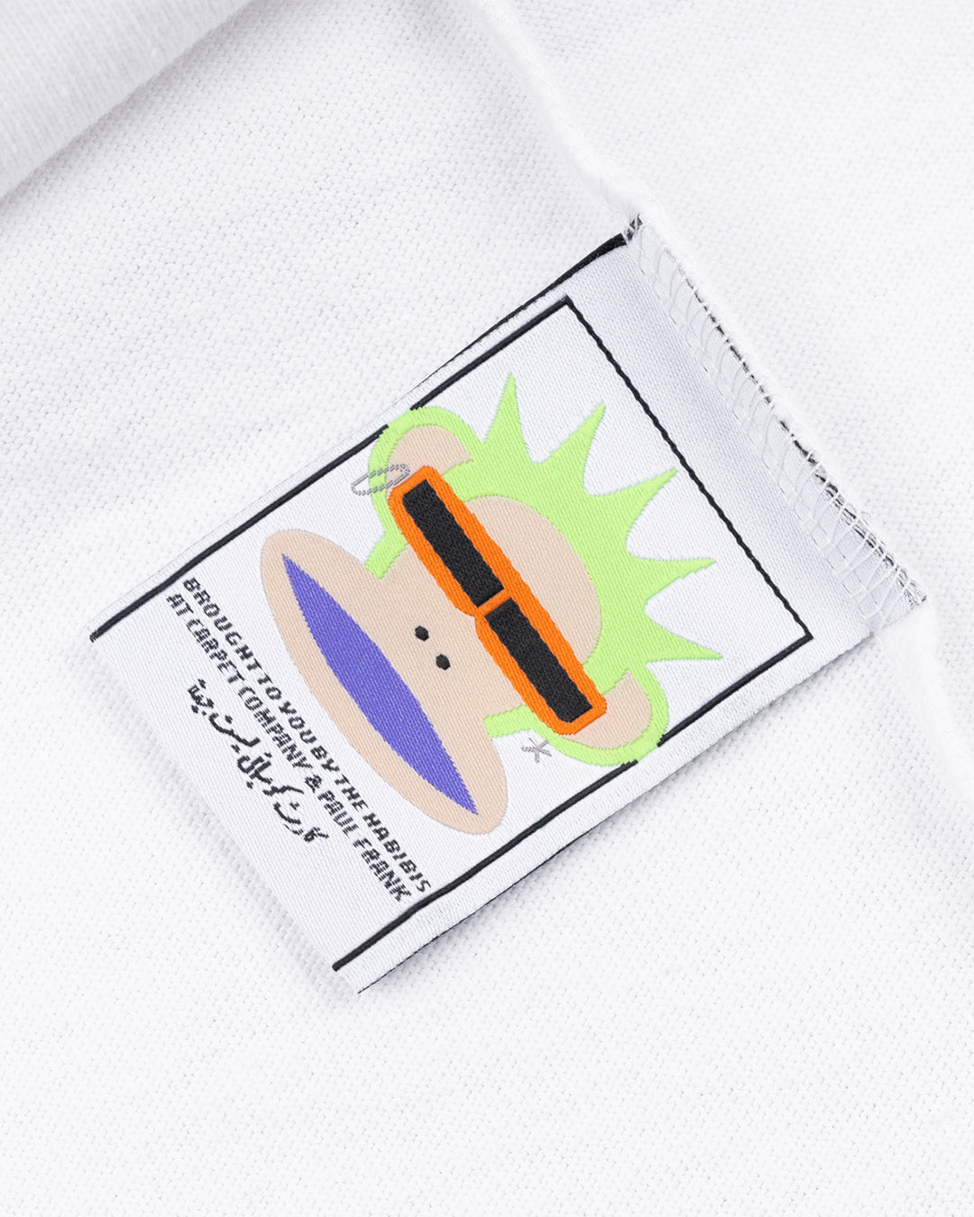A Eckhaus Latta Shirt pictured on a model in front of a white background. The title of the product is Eckhaus Latta Eclipse Turtleneck - Stone and the image was taken by 199A®.