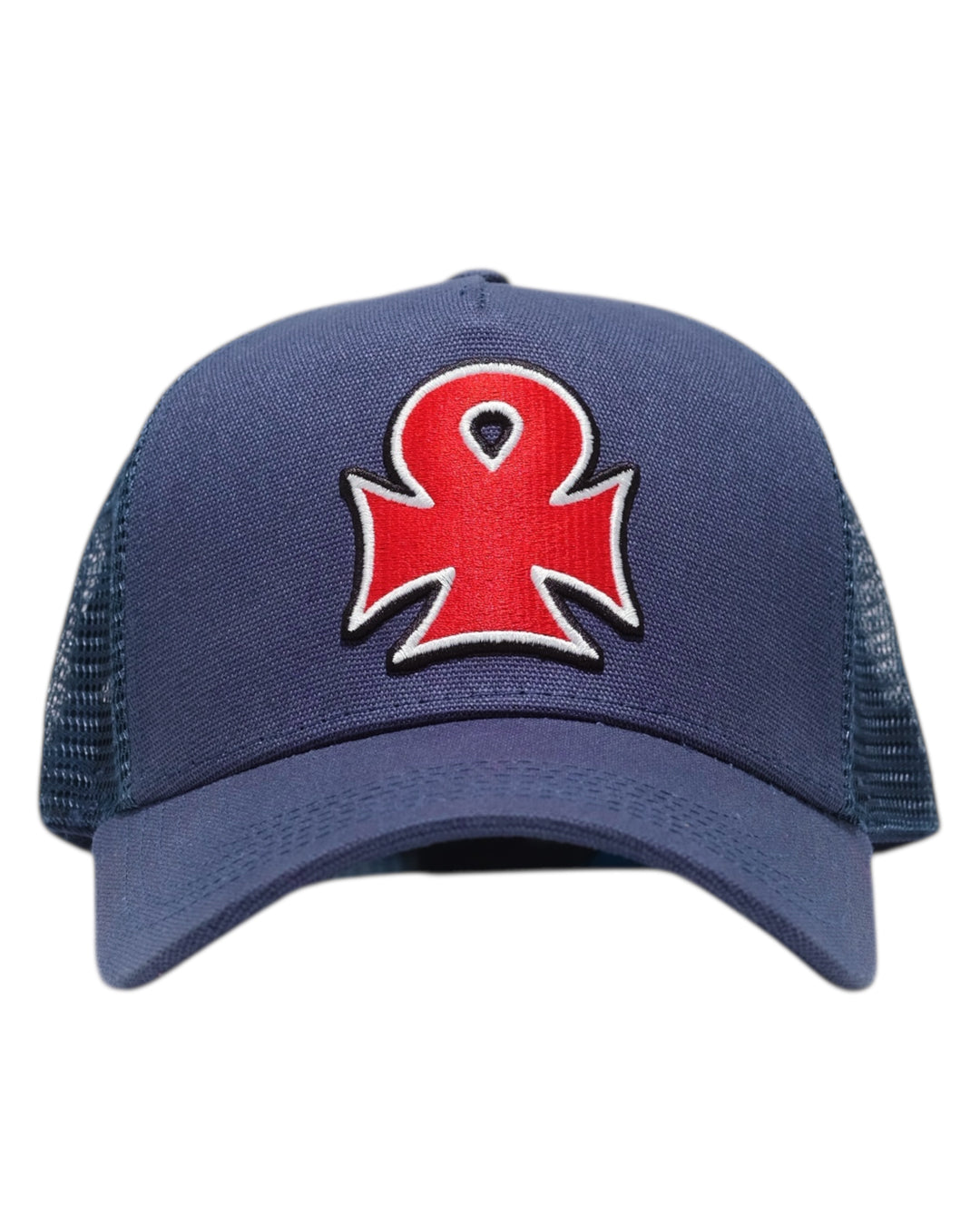 A Eckhaus Latta Shirt pictured on a model in front of a white background. The title of the product is Eckhaus Latta Eclipse Turtleneck - Stone and the image was taken by 199A®.