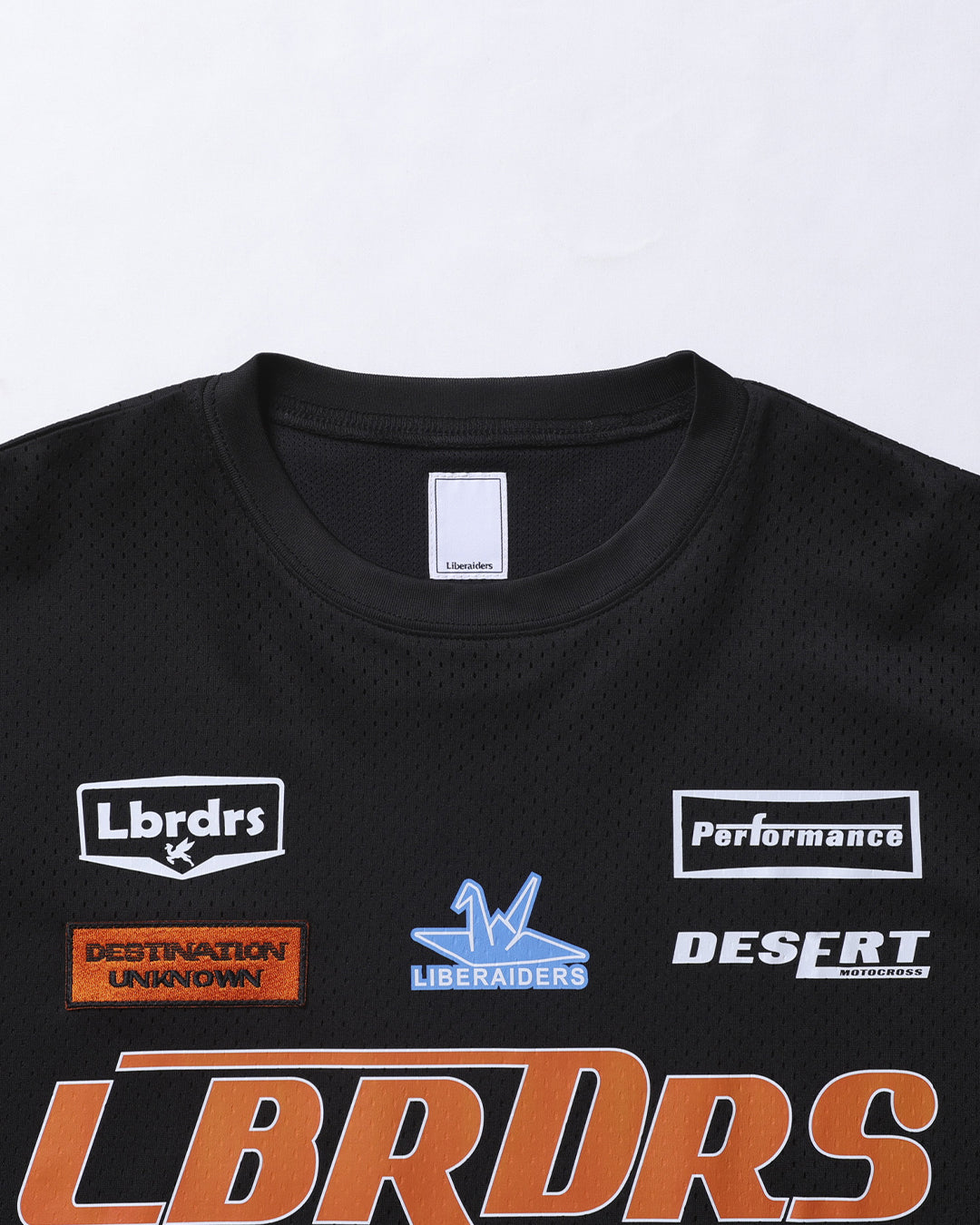 A Eckhaus Latta Shirt pictured on a model in front of a white background. The title of the product is Eckhaus Latta Eclipse Turtleneck - Stone and the image was taken by 199A®.