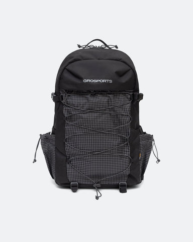 Grid Nylon Cordura Outdoor Backpack - Black