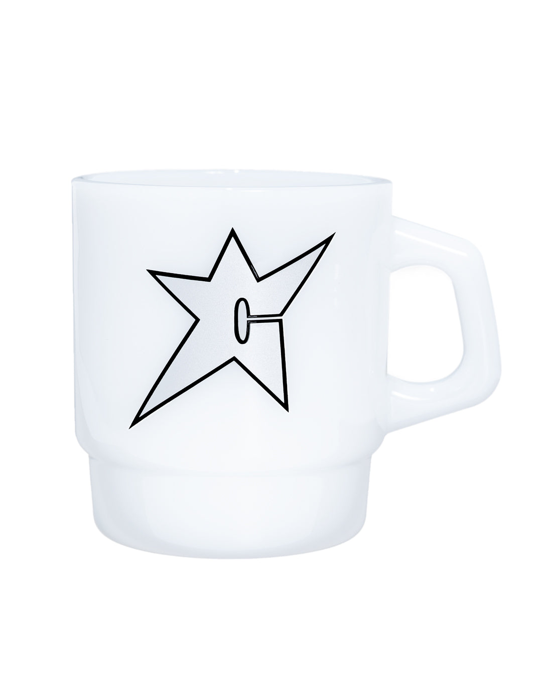 A Eckhaus Latta Shirt pictured on a model in front of a white background. The title of the product is Eckhaus Latta Eclipse Turtleneck - Stone and the image was taken by 199A®.