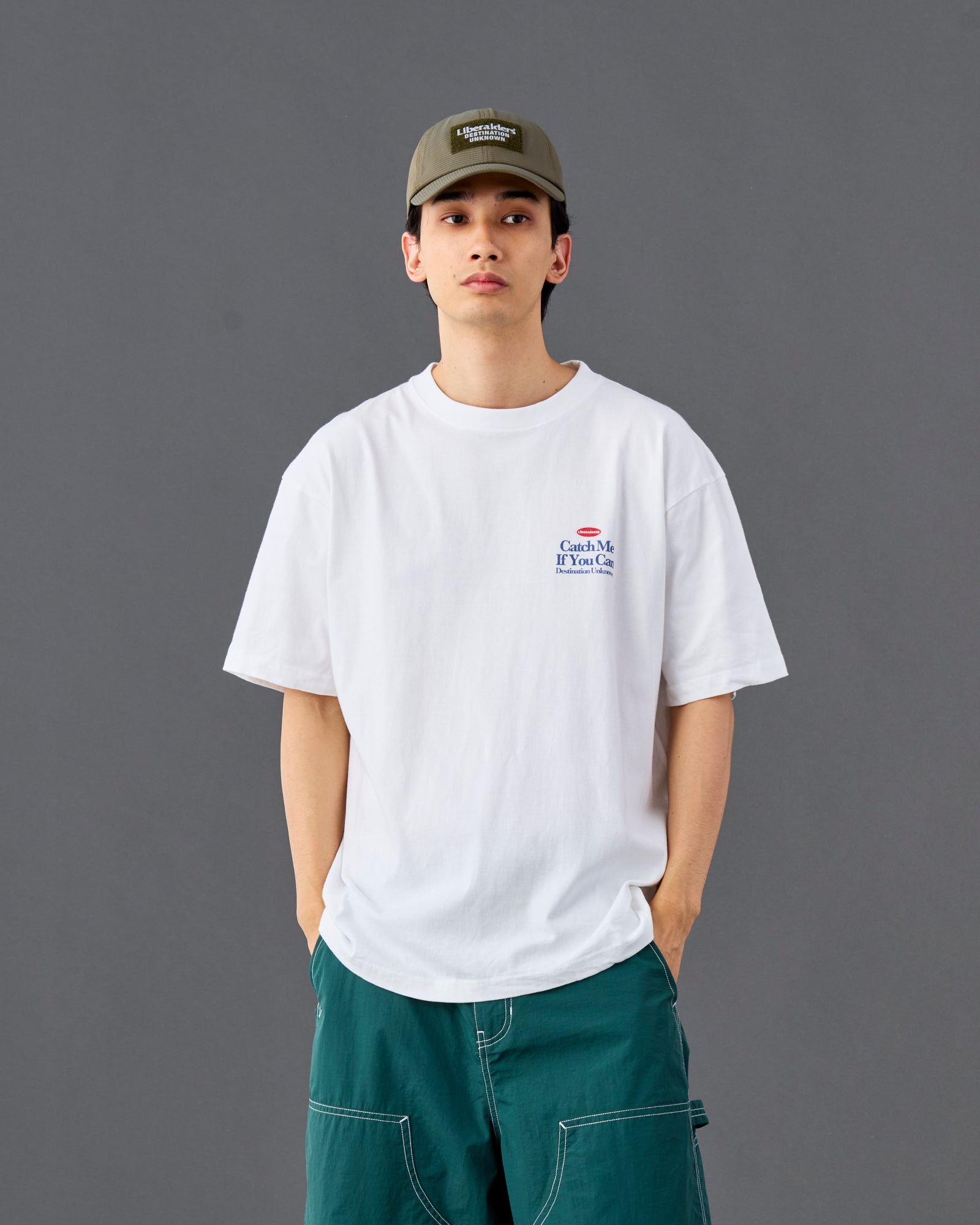 A Eckhaus Latta Shirt pictured on a model in front of a white background. The title of the product is Eckhaus Latta Eclipse Turtleneck - Stone and the image was taken by 199A®.