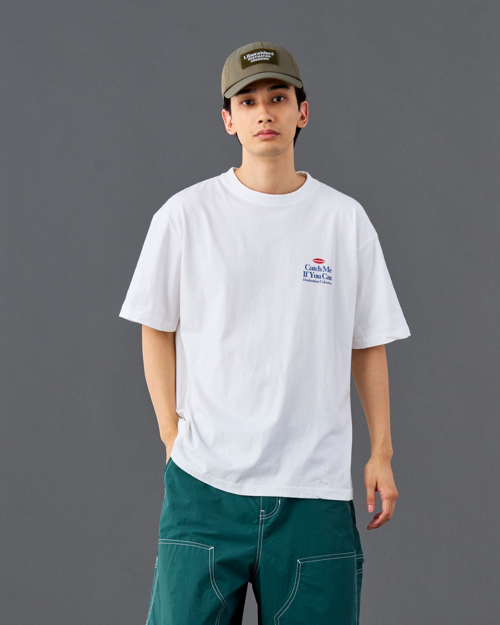 A Eckhaus Latta Shirt pictured on a model in front of a white background. The title of the product is Eckhaus Latta Eclipse Turtleneck - Stone and the image was taken by 199A®.