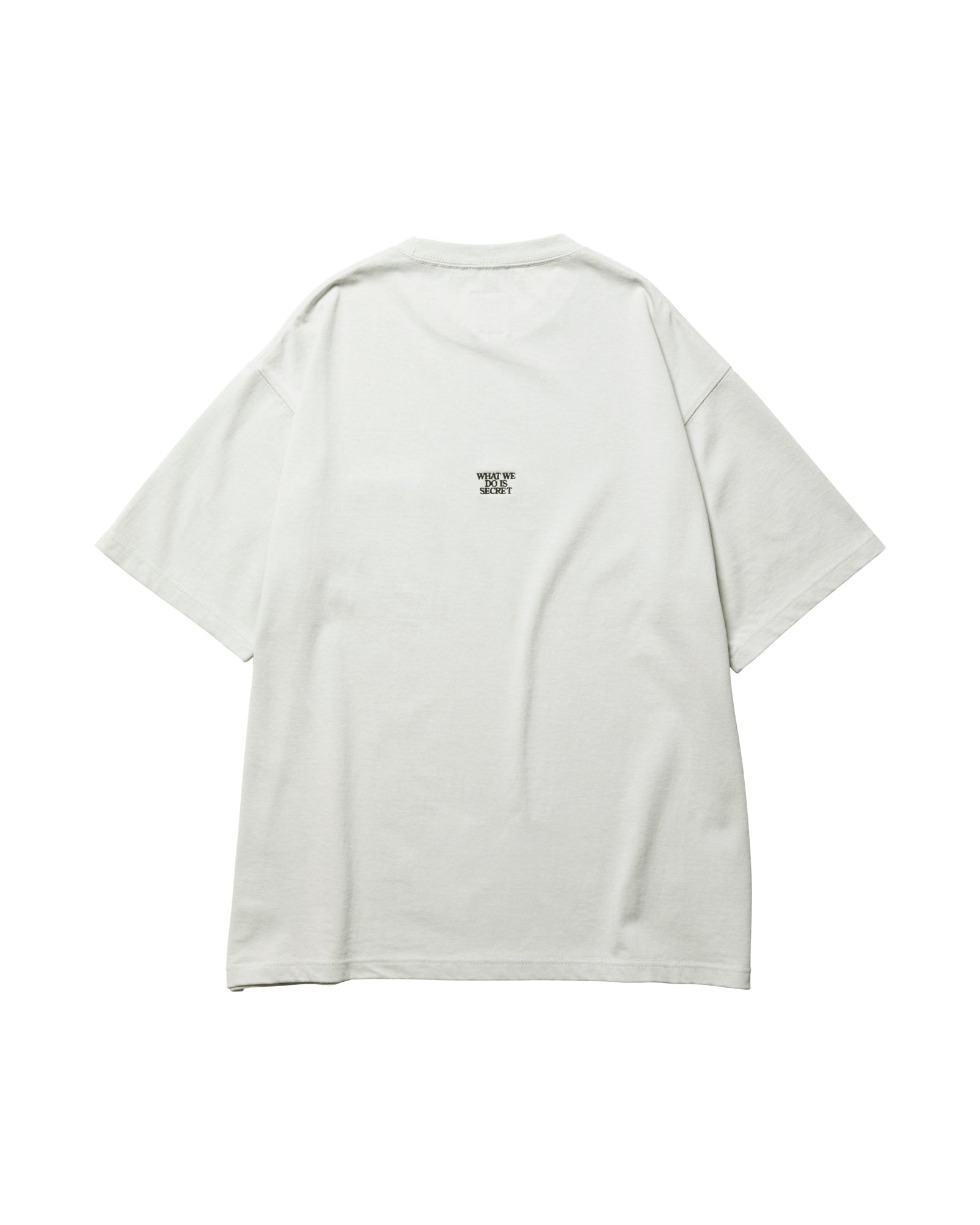 A Eckhaus Latta Shirt pictured on a model in front of a white background. The title of the product is Eckhaus Latta Eclipse Turtleneck - Stone and the image was taken by 199A®.