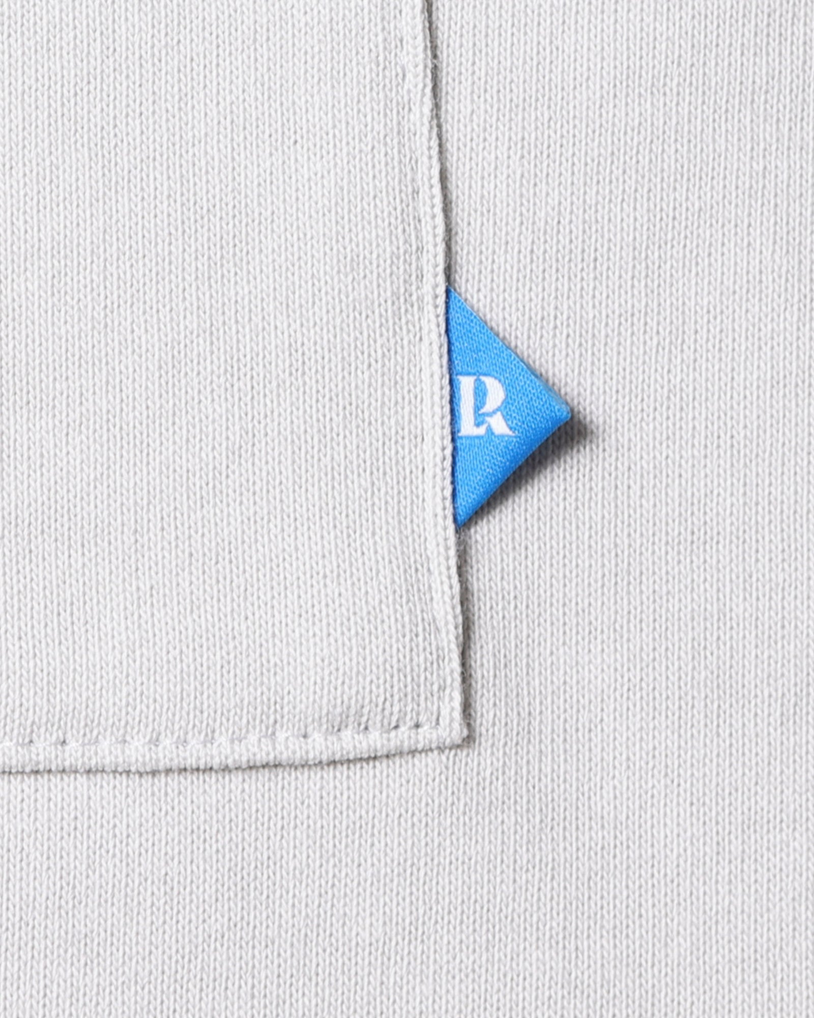 A Eckhaus Latta Shirt pictured on a model in front of a white background. The title of the product is Eckhaus Latta Eclipse Turtleneck - Stone and the image was taken by 199A®.