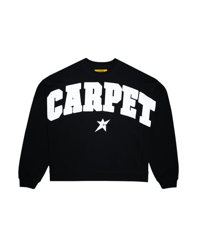 Carpet Overprint Crewneck - Black