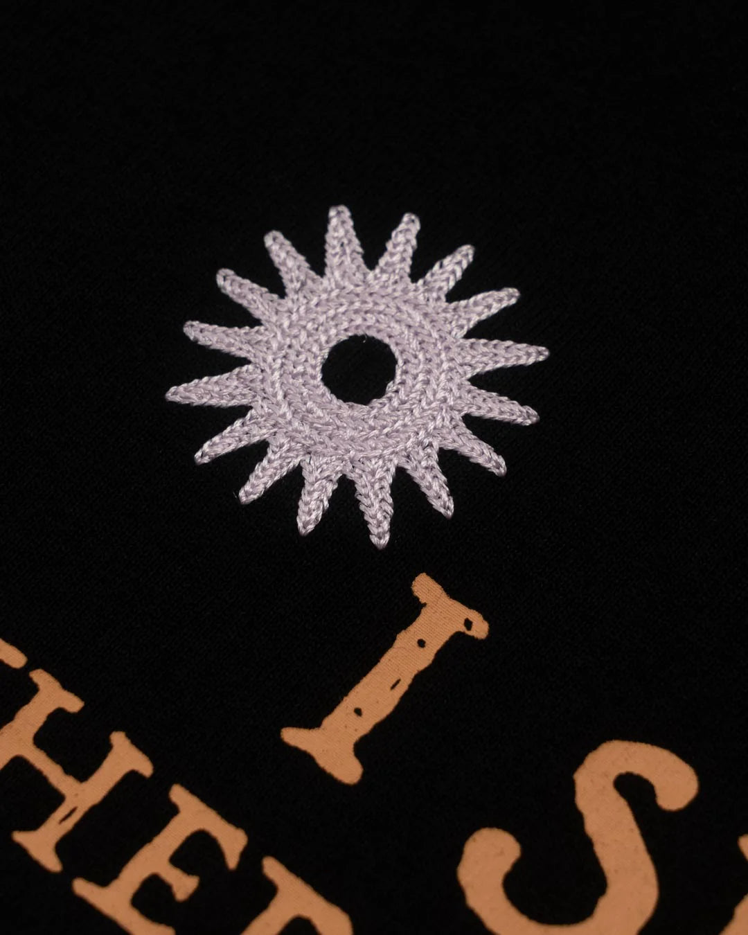 A Eckhaus Latta Shirt pictured on a model in front of a white background. The title of the product is Eckhaus Latta Eclipse Turtleneck - Stone and the image was taken by 199A®.