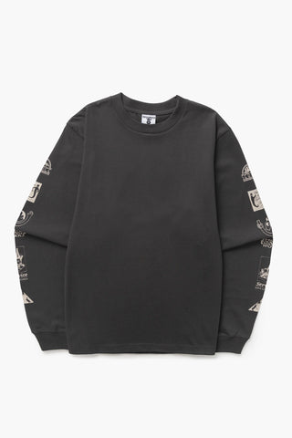 Bootleg Long Sleeve Tee - Charcoal