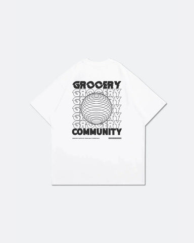 Grocommunity World Tee - White