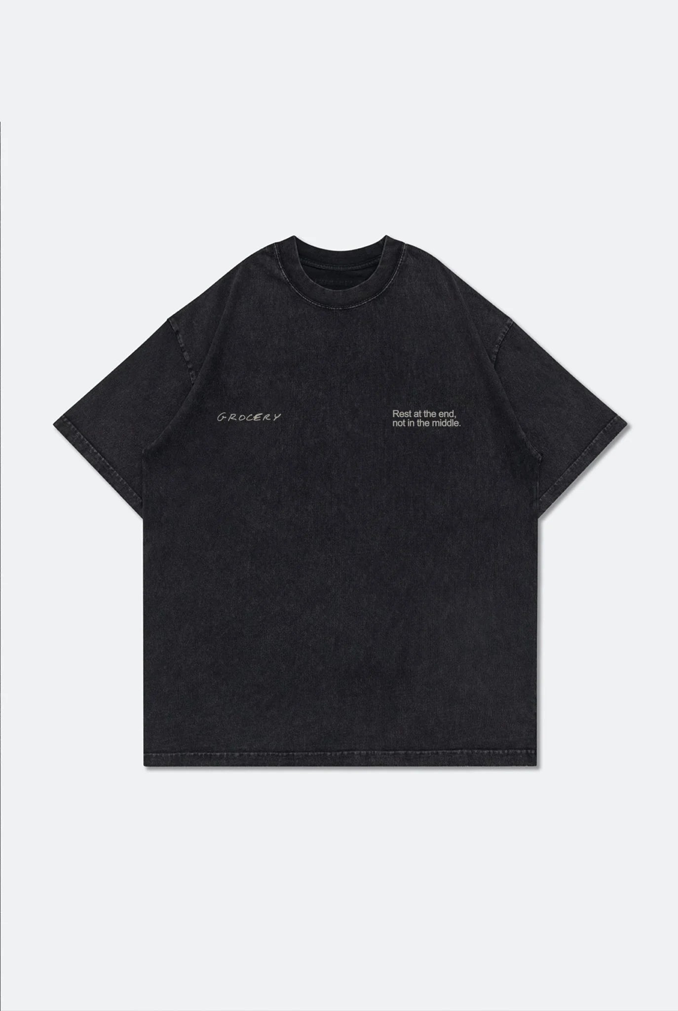 A Eckhaus Latta Shirt pictured on a model in front of a white background. The title of the product is Eckhaus Latta Eclipse Turtleneck - Stone and the image was taken by 199A®.