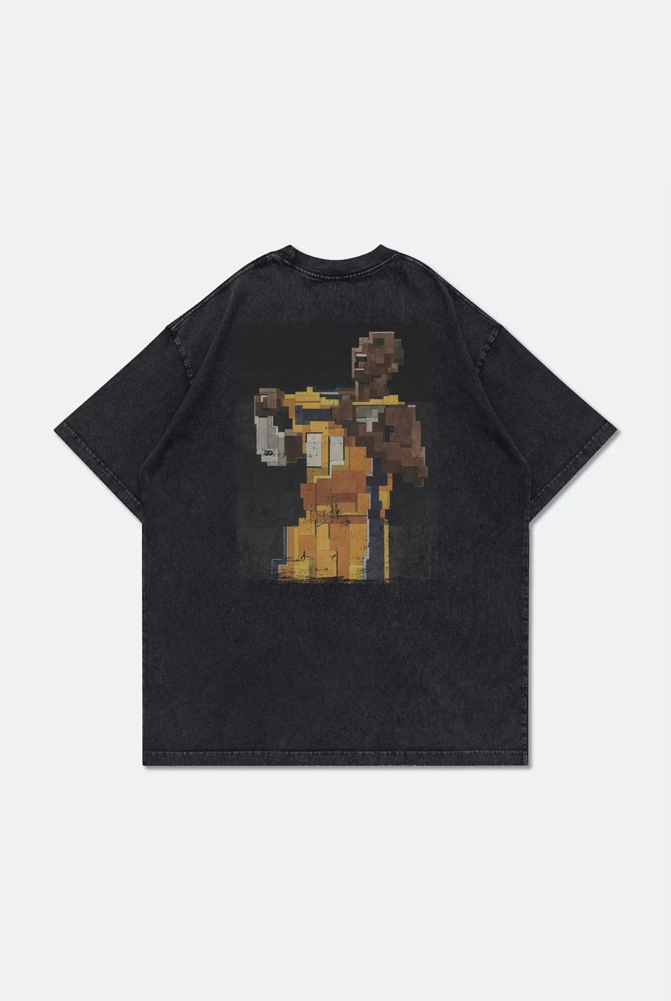 A Eckhaus Latta Shirt pictured on a model in front of a white background. The title of the product is Eckhaus Latta Eclipse Turtleneck - Stone and the image was taken by 199A®.