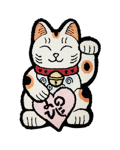 Mascot Lucky Cat Rug - Valentine