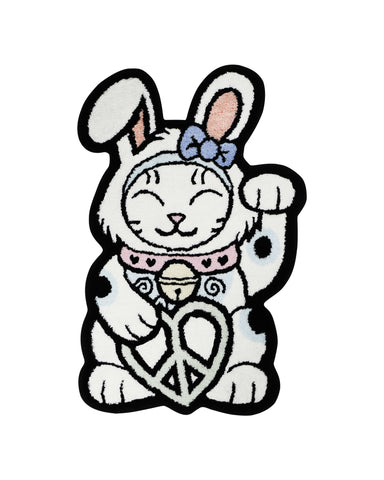 Rabbit Cat Rug - Valentine