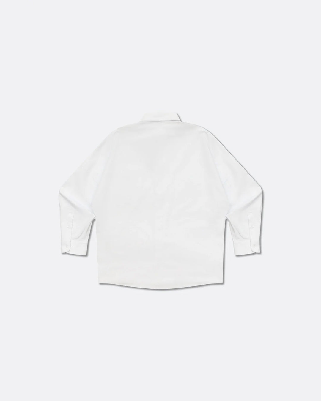 A Eckhaus Latta Shirt pictured on a model in front of a white background. The title of the product is Eckhaus Latta Eclipse Turtleneck - Stone and the image was taken by 199A®.